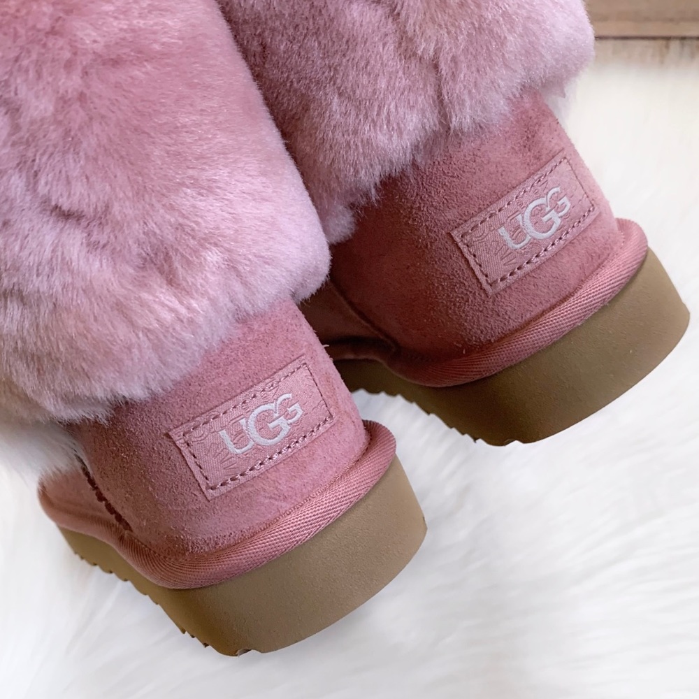UGG Classic Mini Wisp Boots In Pink Dawn - Picture 6 of 8